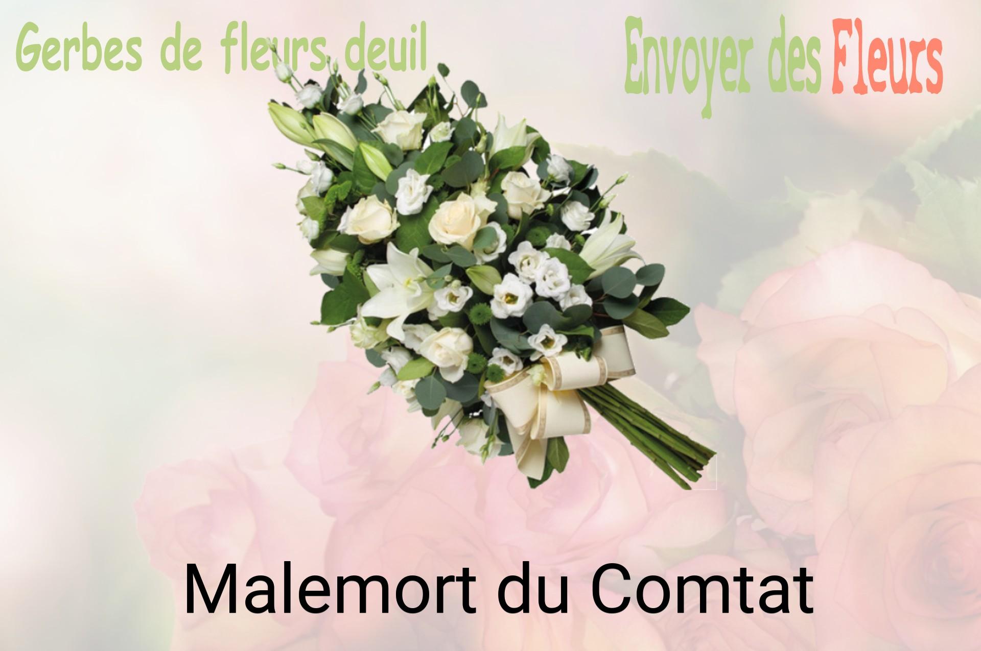 Gerbe de fleurs de deuil livrée à Malemort-du-Comtat